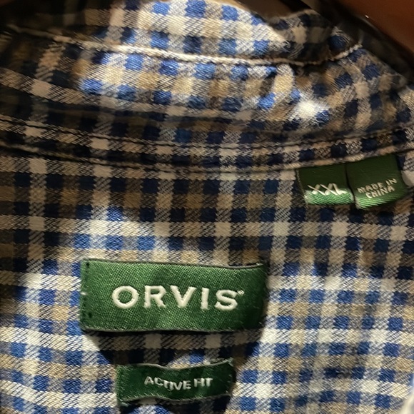Orvis button down plaid shirt - Picture 3 of 3